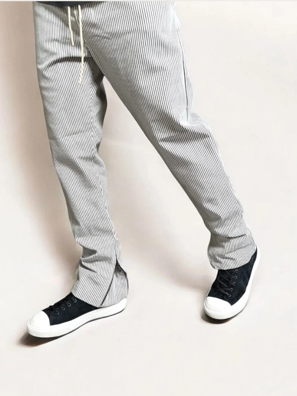 Major Threads Jastillana Zip Trouser Pin Strip Streetwear Denim Size M 32-34